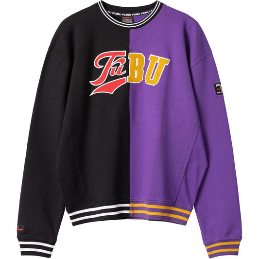 FUBU Varsity College Split SSL Crew black/purple