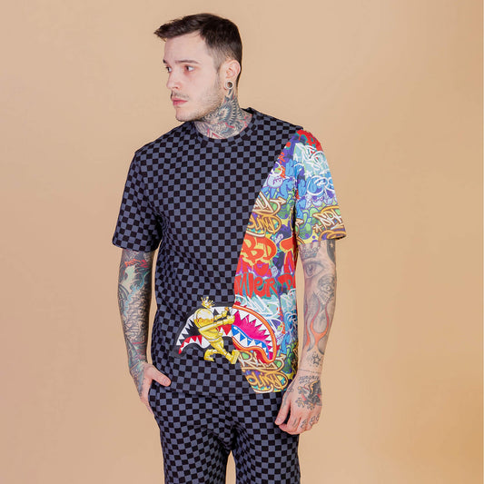 Sprayground Graffiti Astrocurtain T-Shirt Black/Multi