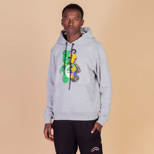 Sprayground Anatomy Bear Hoodie Grey