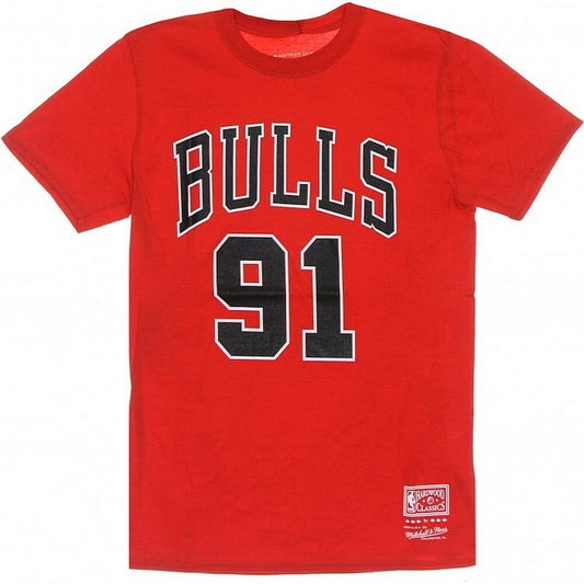 Mitchell & Ness NBA Last Dance Number 91 Tee CHICAGO BULLS RED