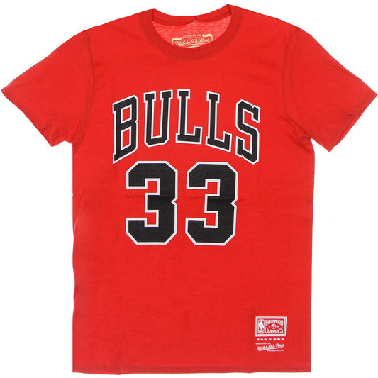 Mitchell & Ness NBA Last Dance Number 33 Tee CHICAGO BULLS RED