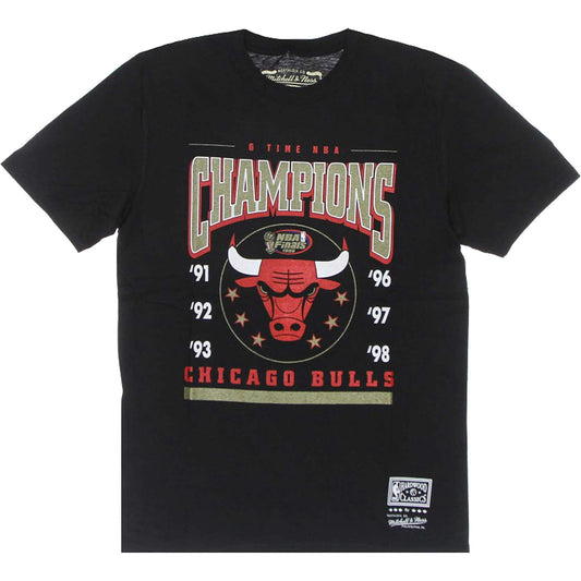 Mitchell & Ness NBA Last Dance 6x Champs Tee 2 CHICAGO BULLS BLACK