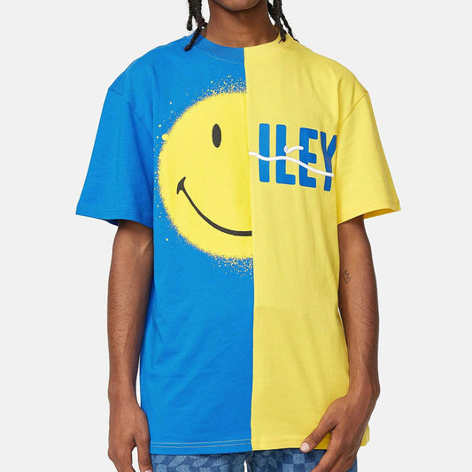 Karl Kani KK Signature Split Smiley Tee yellow/blue