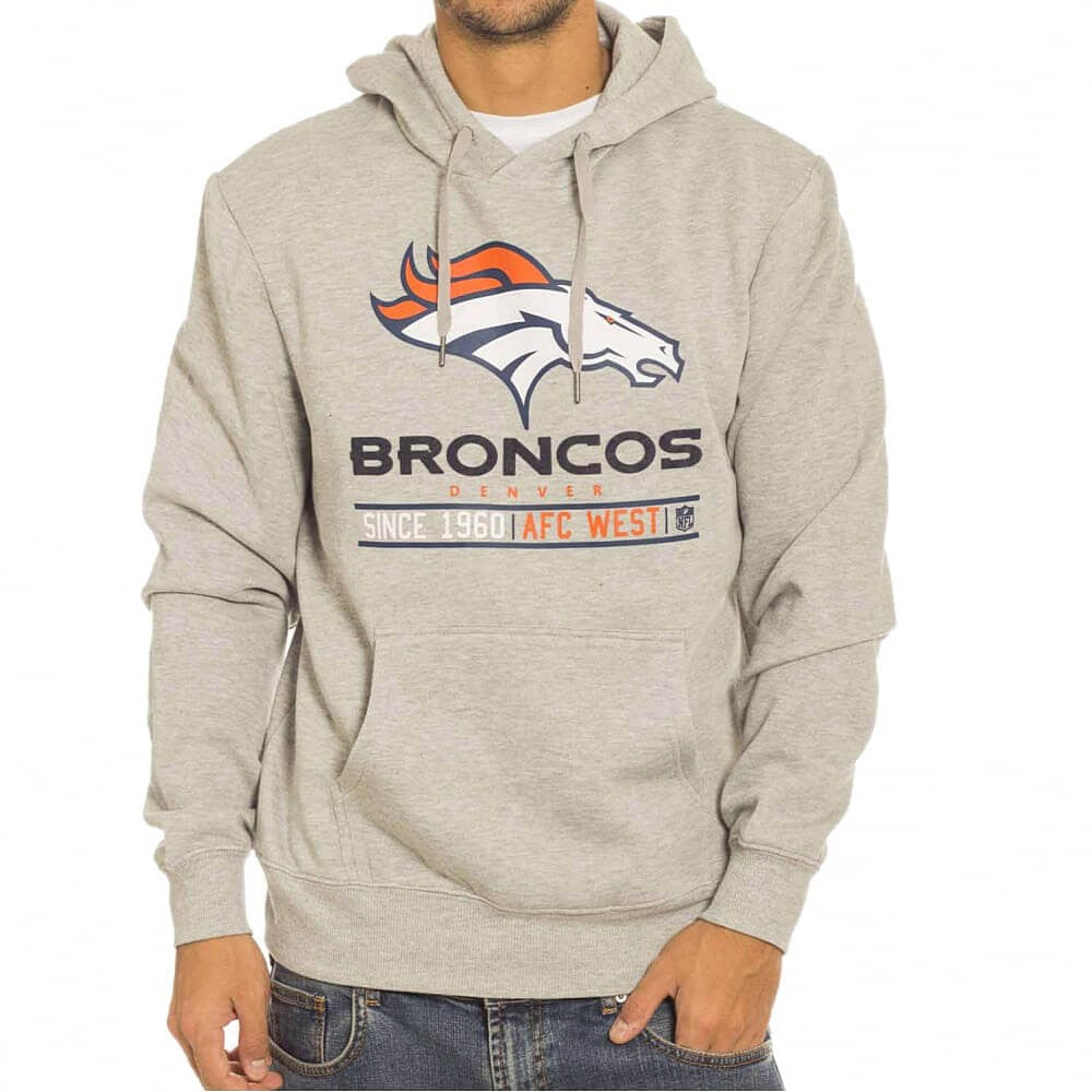 MAJESTIC FLEECE GRAPHIC OTH HOODY DENVER BRONCOS GREY