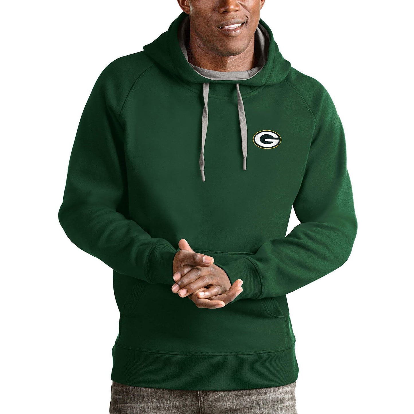 New Era Mikina NFL Team Logo Hoody Green Bay Packers Green