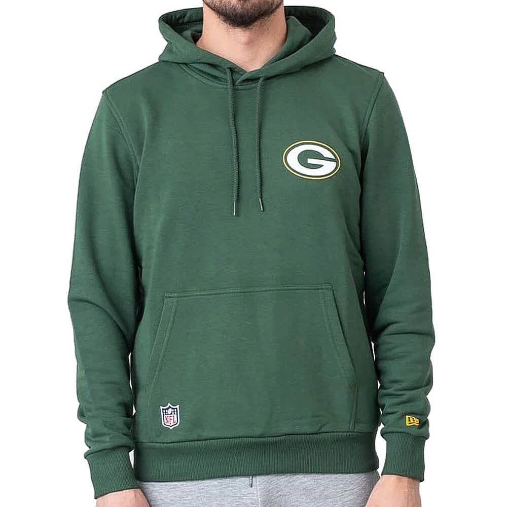 New Era Mikina NFL Team Logo Hoody Green Bay Packers Green