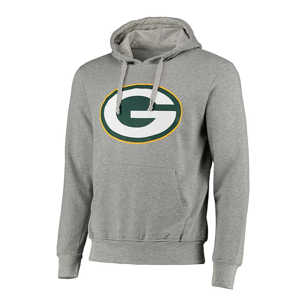 Mikina s kapucňou Fanatics NFL Mens Scoops Hoodie Green Bay Packers šedá