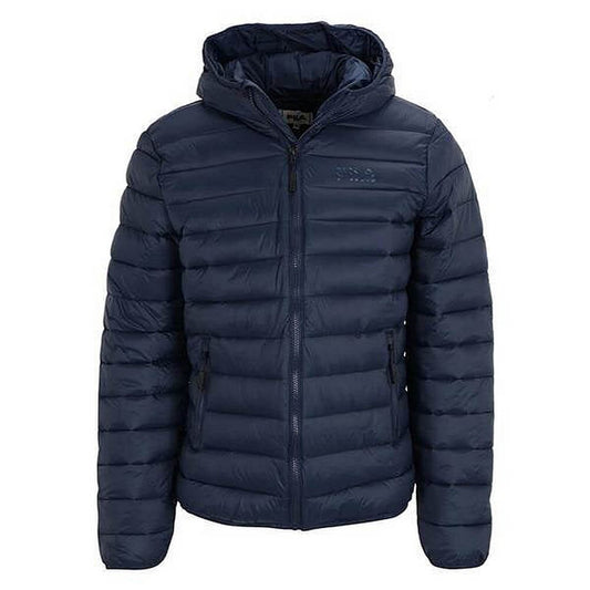 Prešívaná bunda Fila STEIN hooded lightweight jacket tmavomodrá