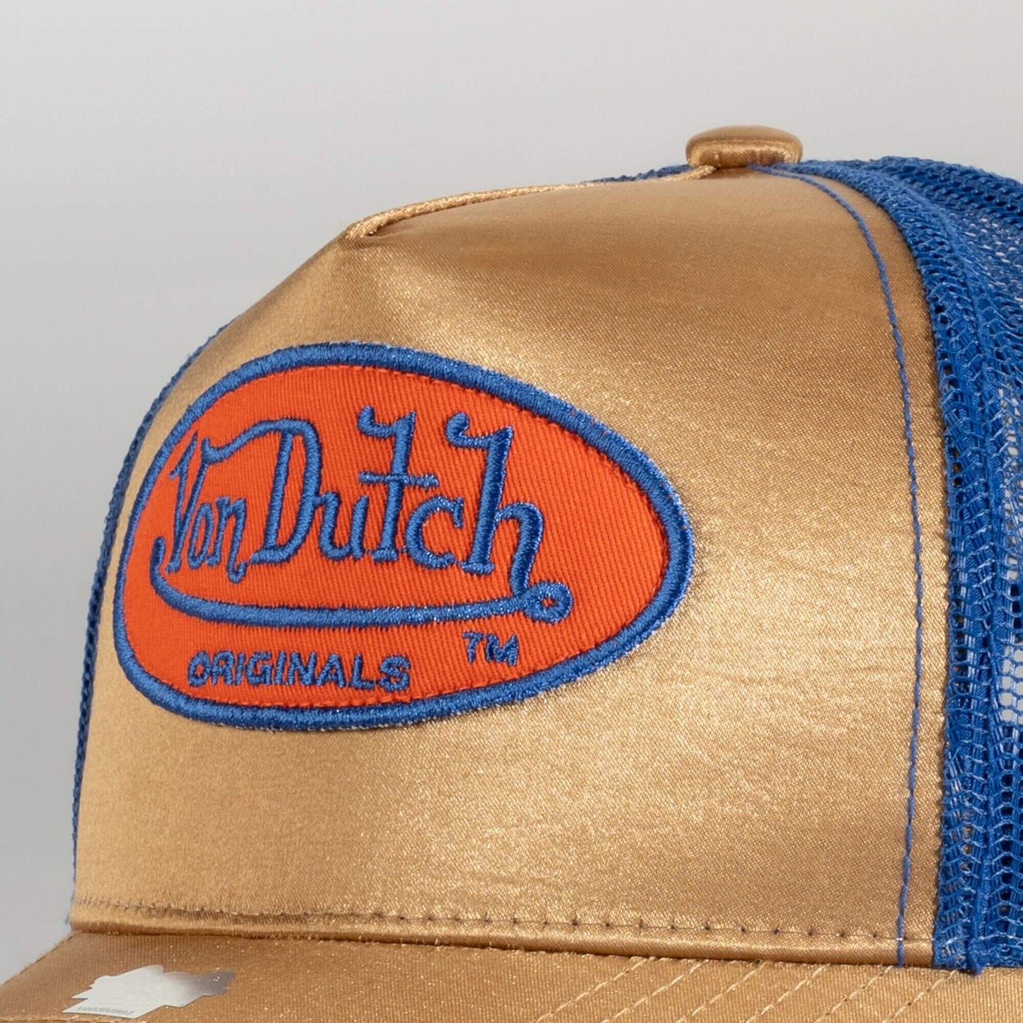 Šiltovka Von Dutch Originals Trucker Cary zlatá/modrá