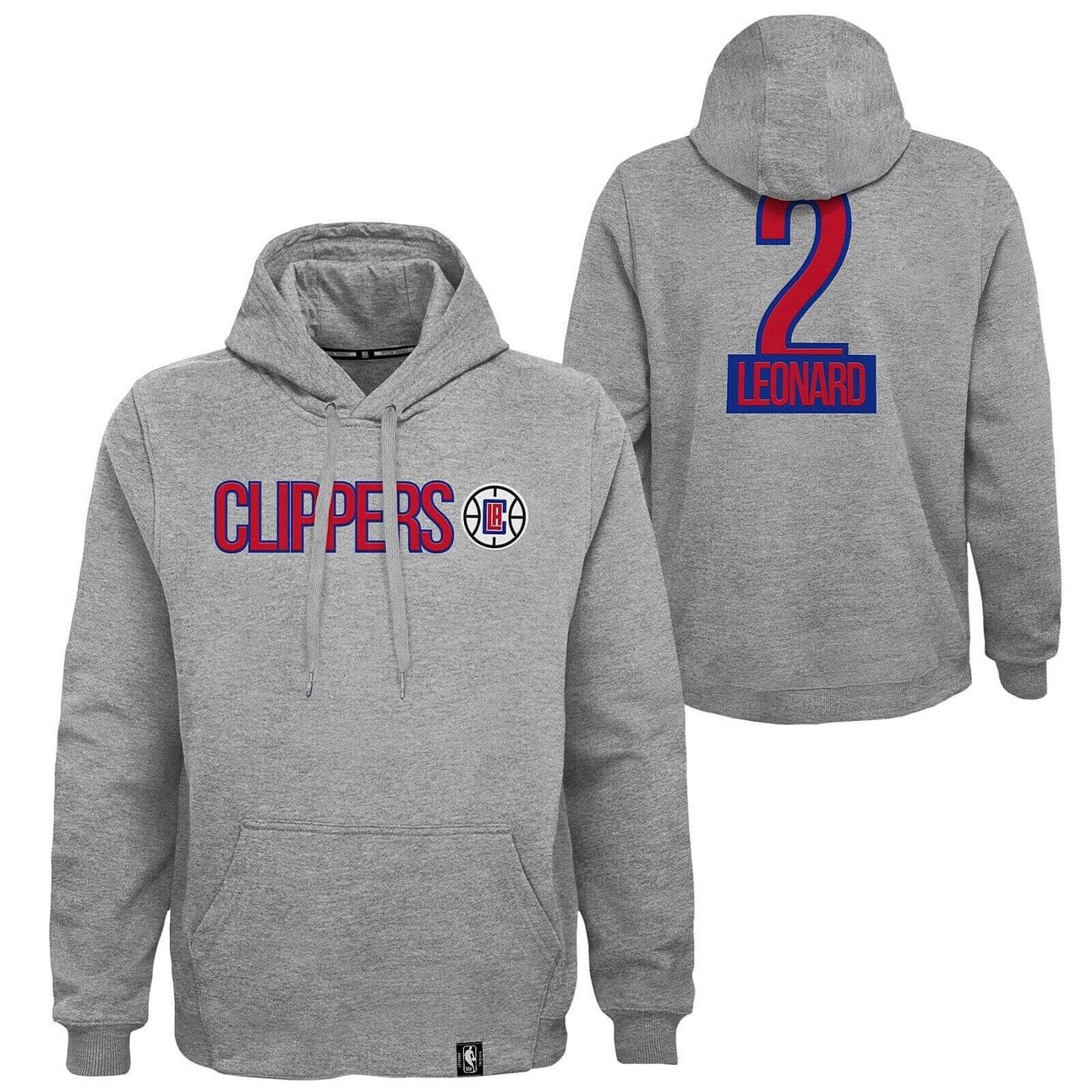 NBA PULLOVER HOODIE LOS ANGELES CLIPPERS KAWHI LEONARD GREY