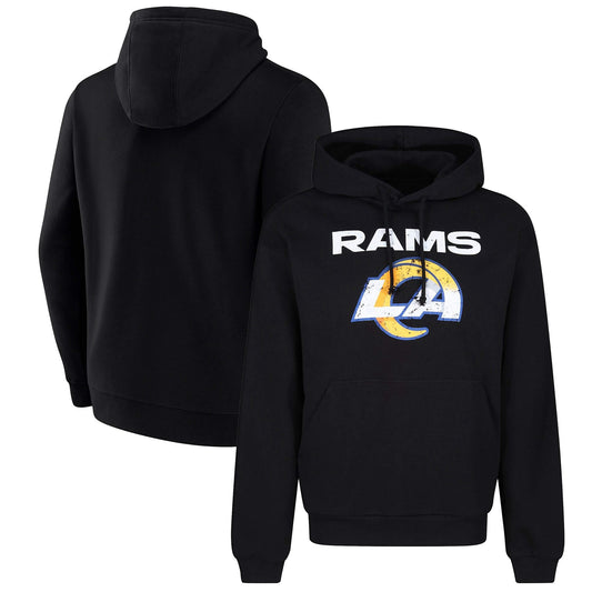 Mikina s kapucňou Re:Covered NFL Core Logo Hoody Los Angeles Rams čierna