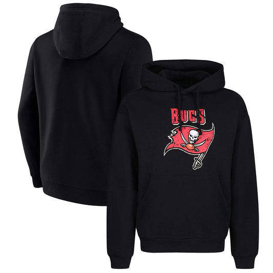 Mikina s kapucňou Re:Covered NFL Core Logo Hoody Tampa Bay Buccaneers čierna