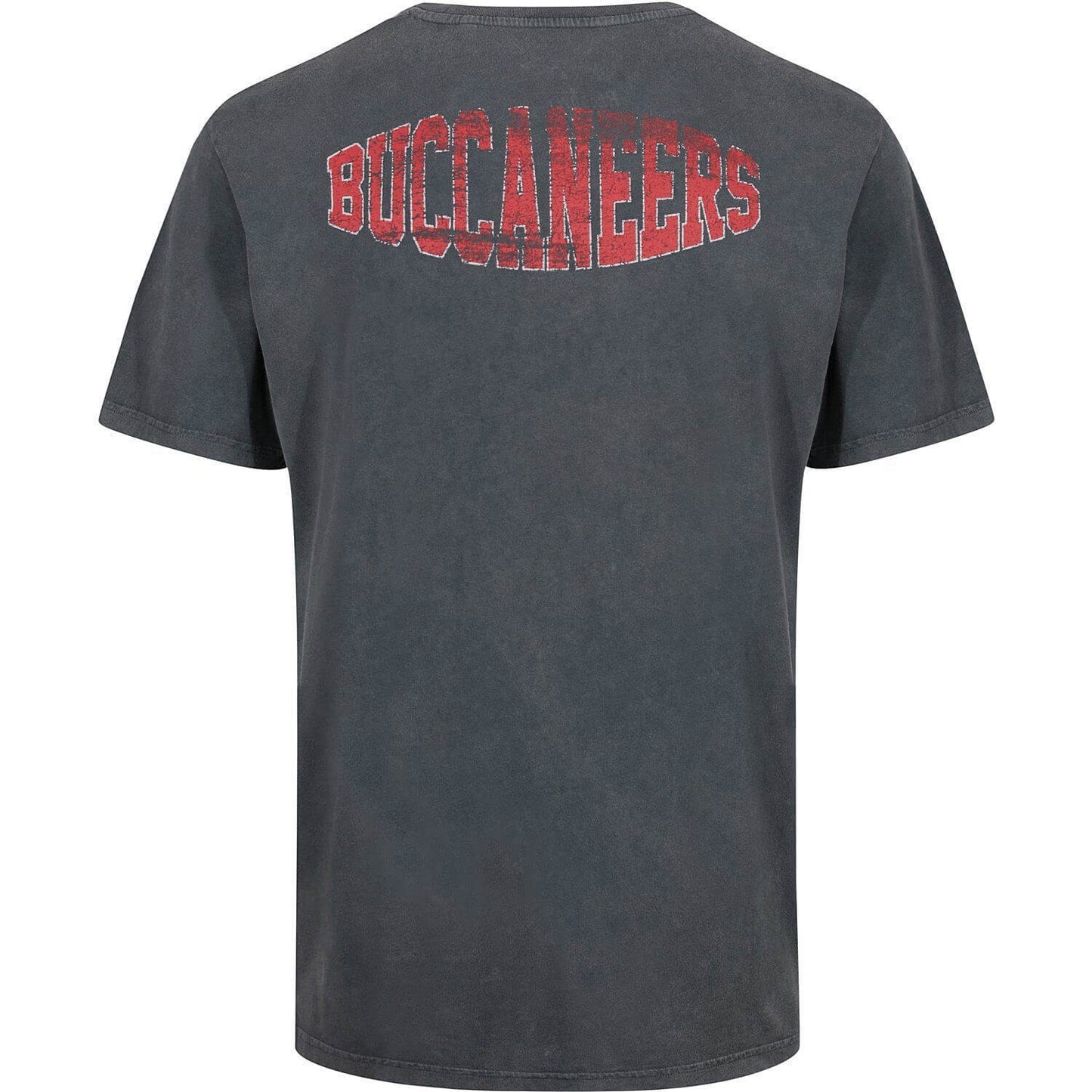 Re:Covered NFL Helmet Chest / College Backprint T-Shirt Tampa Bay Buccaneers Washed Black