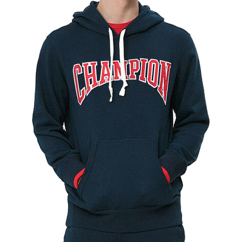 Champion Hooded Sweatshirt Navy/Red