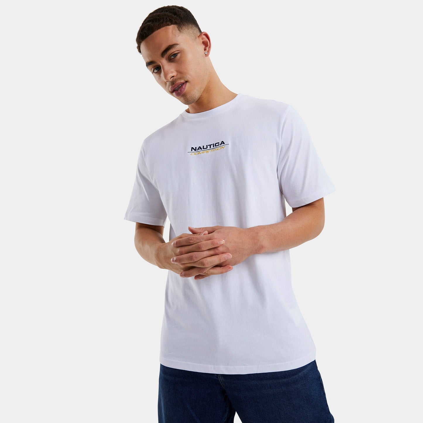 Nautica Port Royal T-Shirt White/Yellow