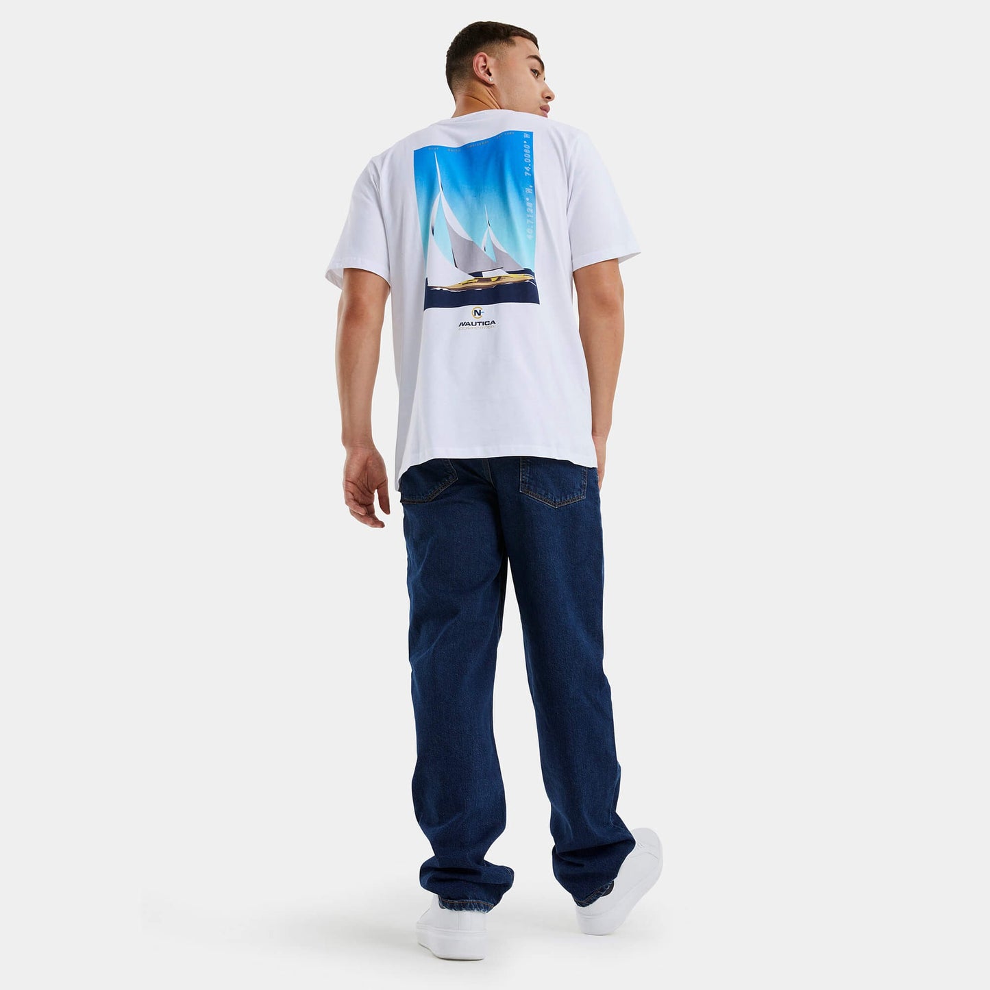 Nautica Port Royal T-Shirt White/Yellow