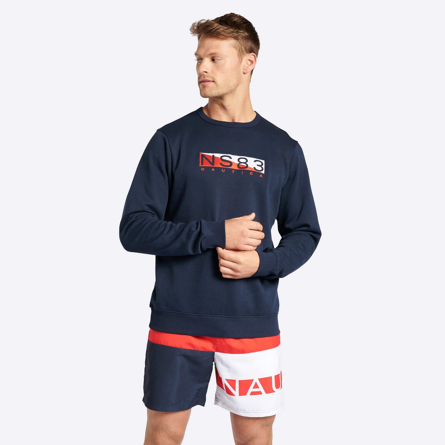 Mikina Nautica Ares Sweatshirt tmavomodrá