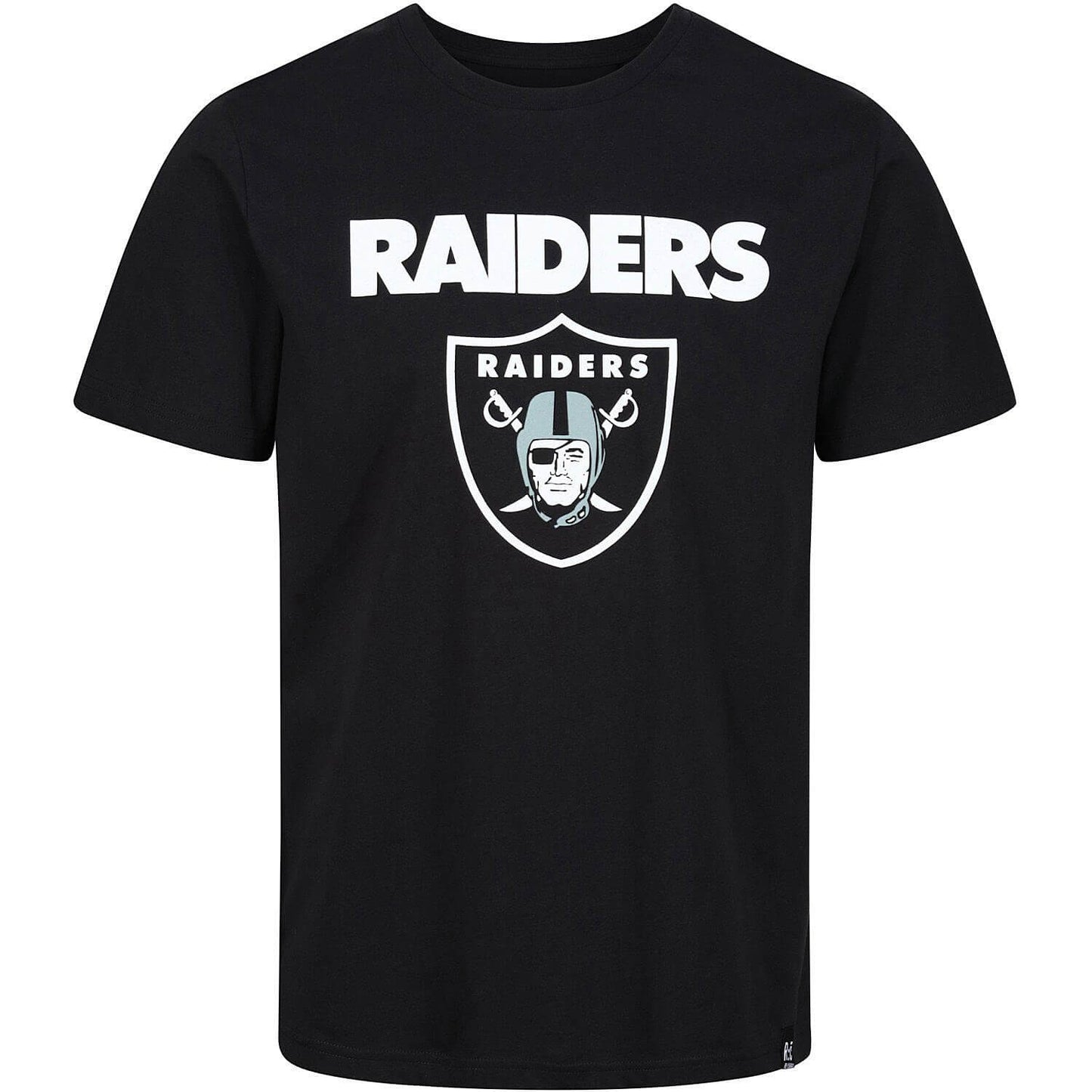 Re:Covered NFL Core Logo T-Shirt Las Vegas Raiders Solid Black