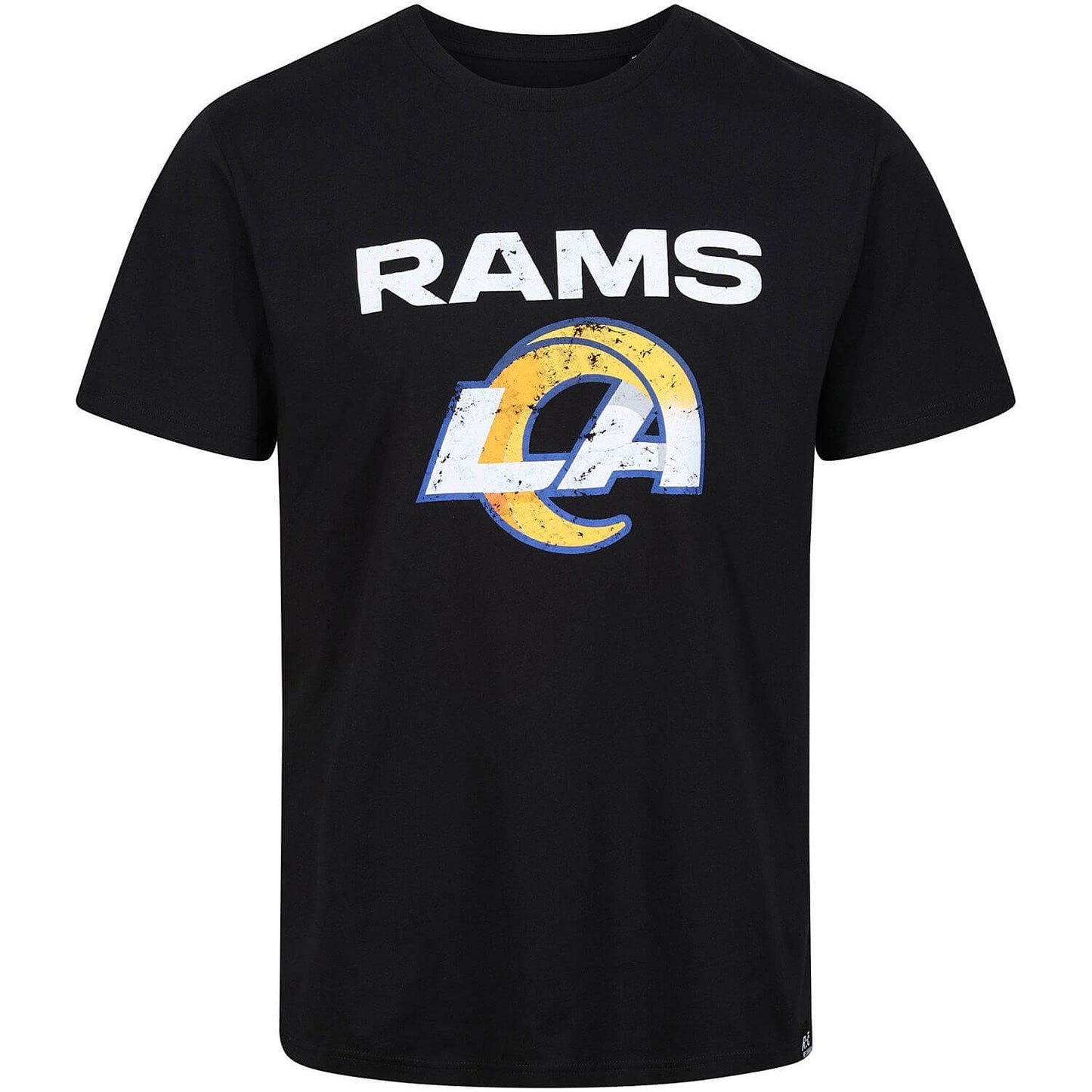 Re:Covered NFL Core Logo T-Shirt Los Angeles Rams Solid Black