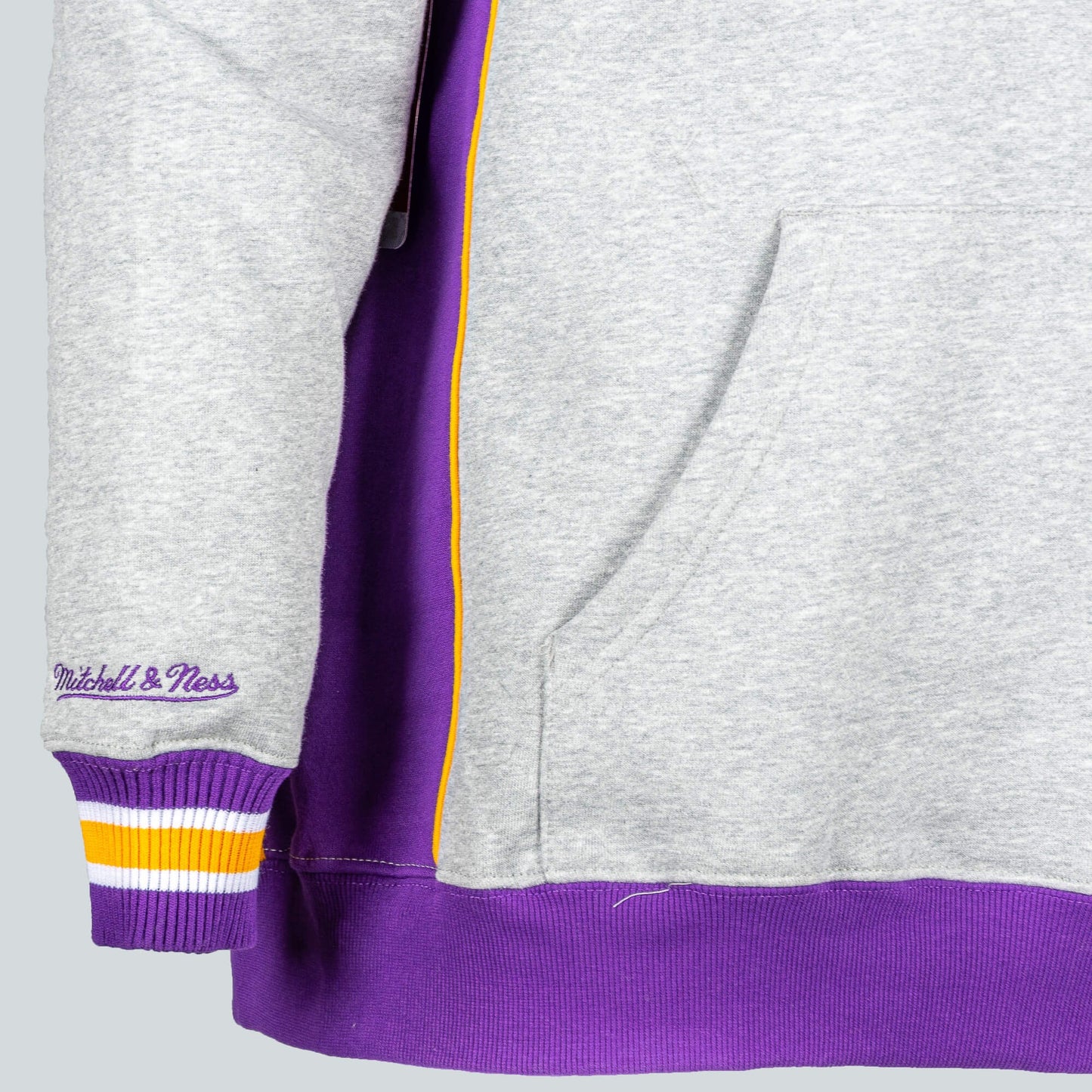 Mikina s kapucňou Mitchell & Ness NBA Pinnacle Heavyweight Fleece Hoody UTAH JAZZ šedá