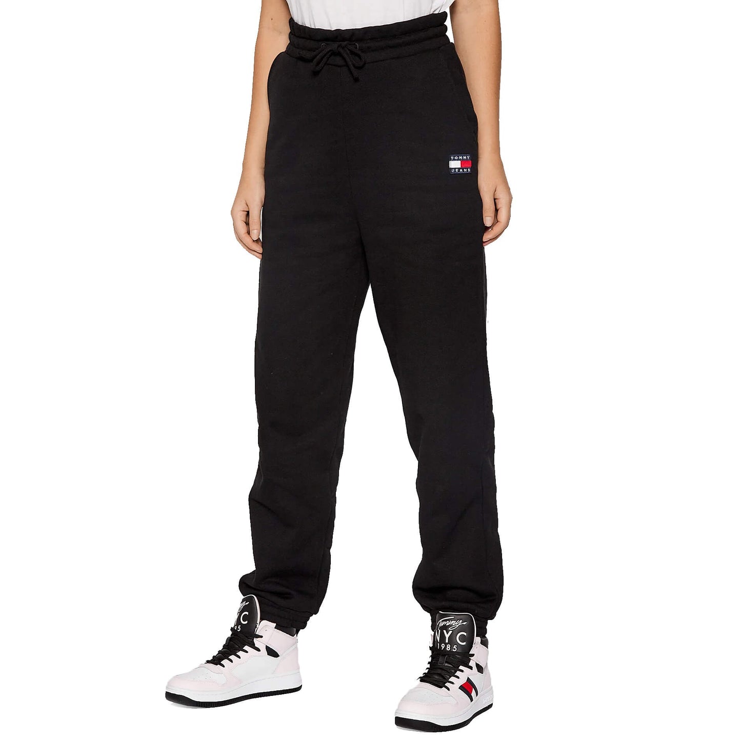 Tepláky Tommy Jeans Relaxed Badge Sweatpants čierne