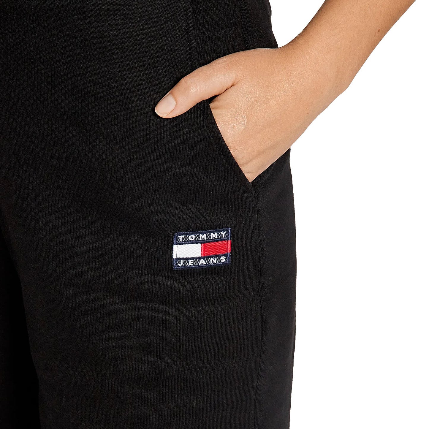 Tepláky Tommy Jeans Relaxed Badge Sweatpants čierne