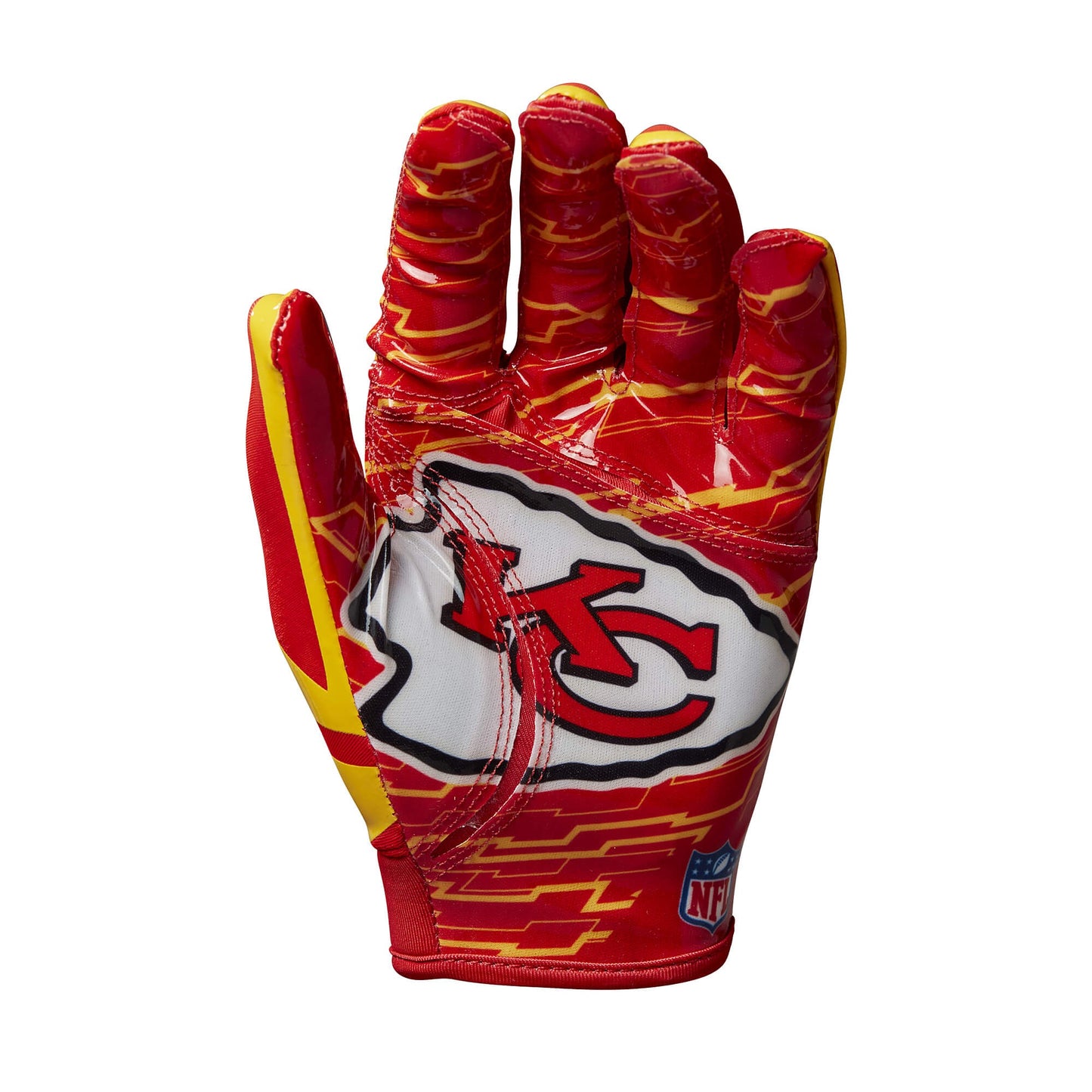 Wilson Yth NFL Stretch Fit Gloves KC (sz. Youth Osfa) Kansas City Chiefs - Red