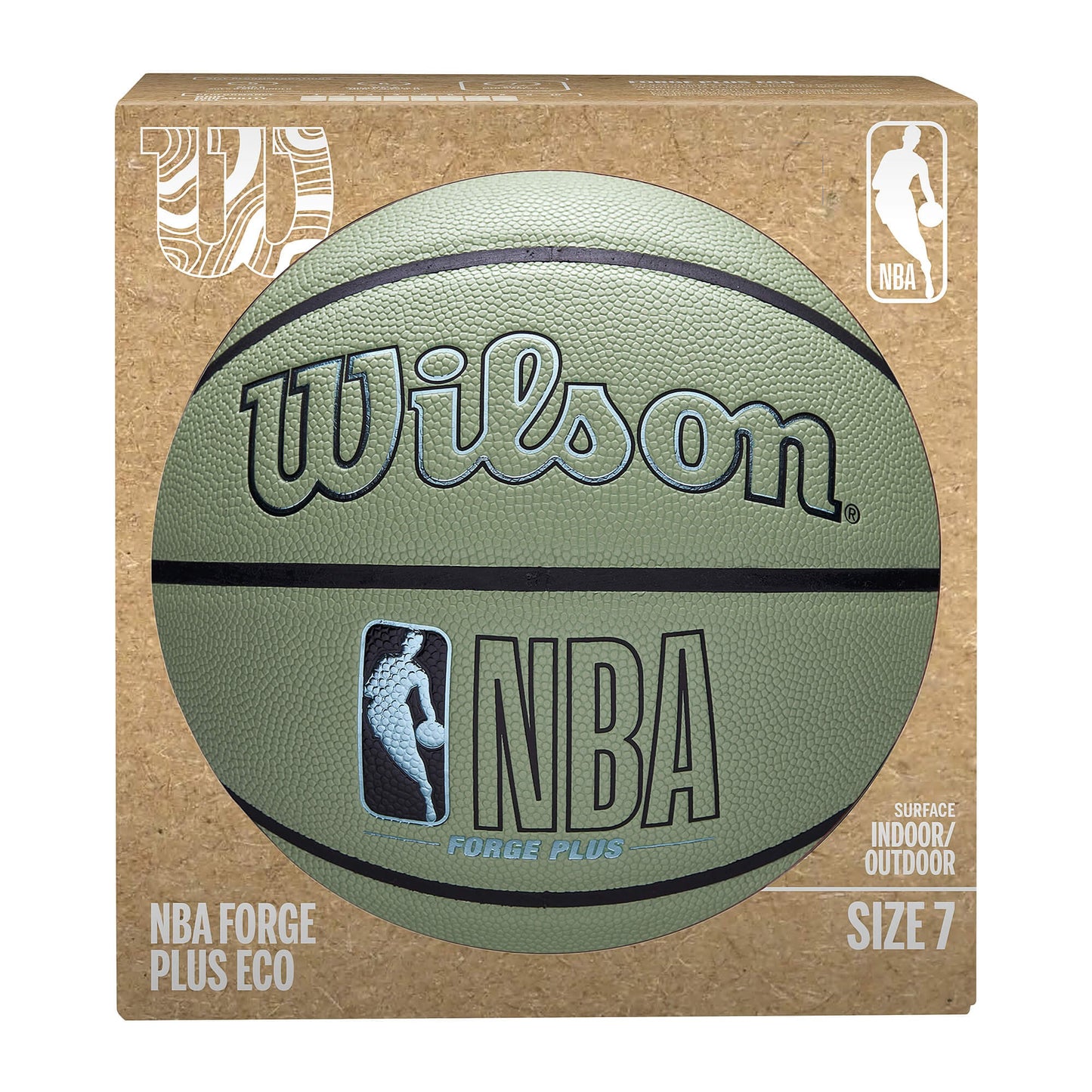 Wilson NBA Forge Plus Eco Bskt. (sz. 7) Green