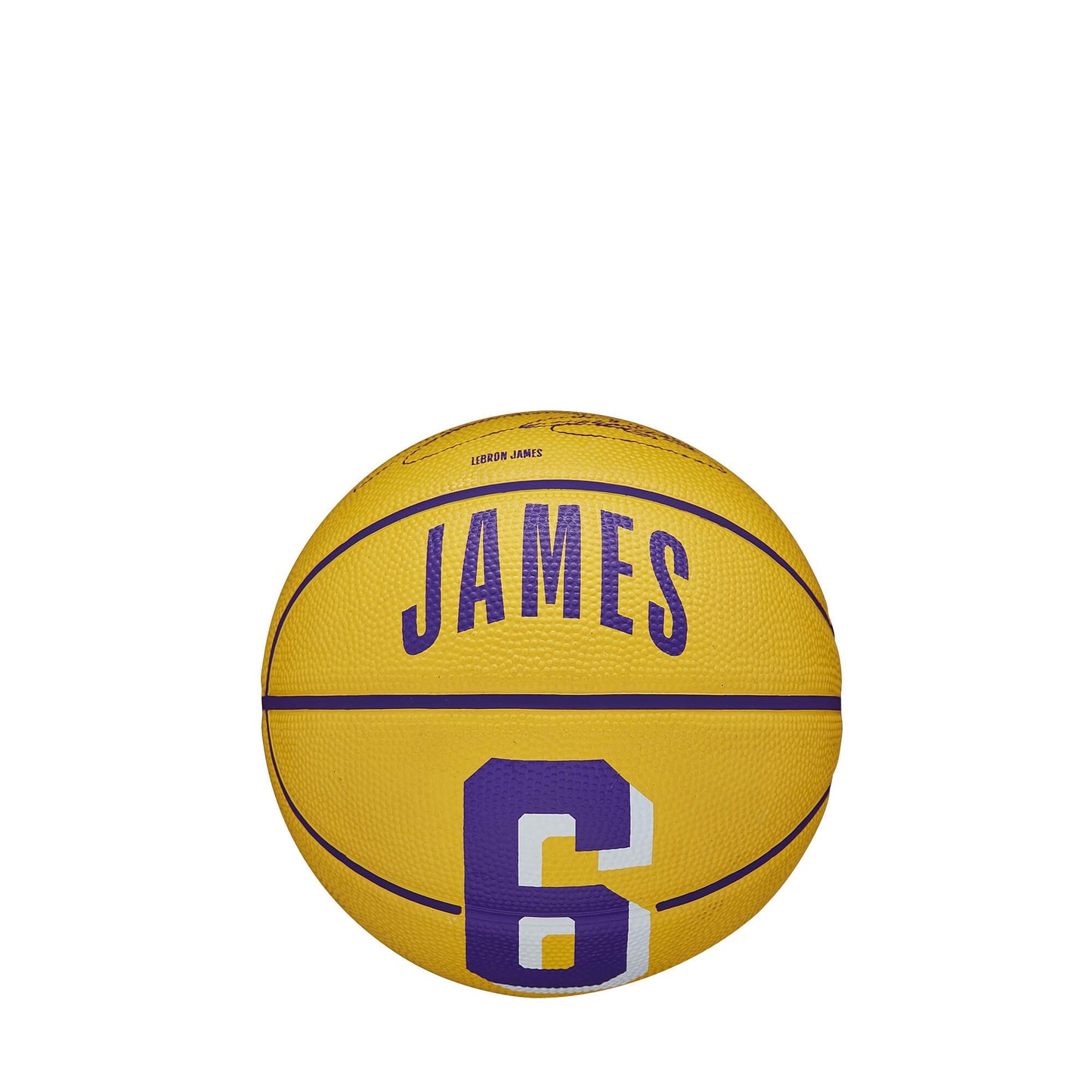 Wilson NBA Player Icon Mini Bskt. LeBron James (sz. 3) Yellow/Purple