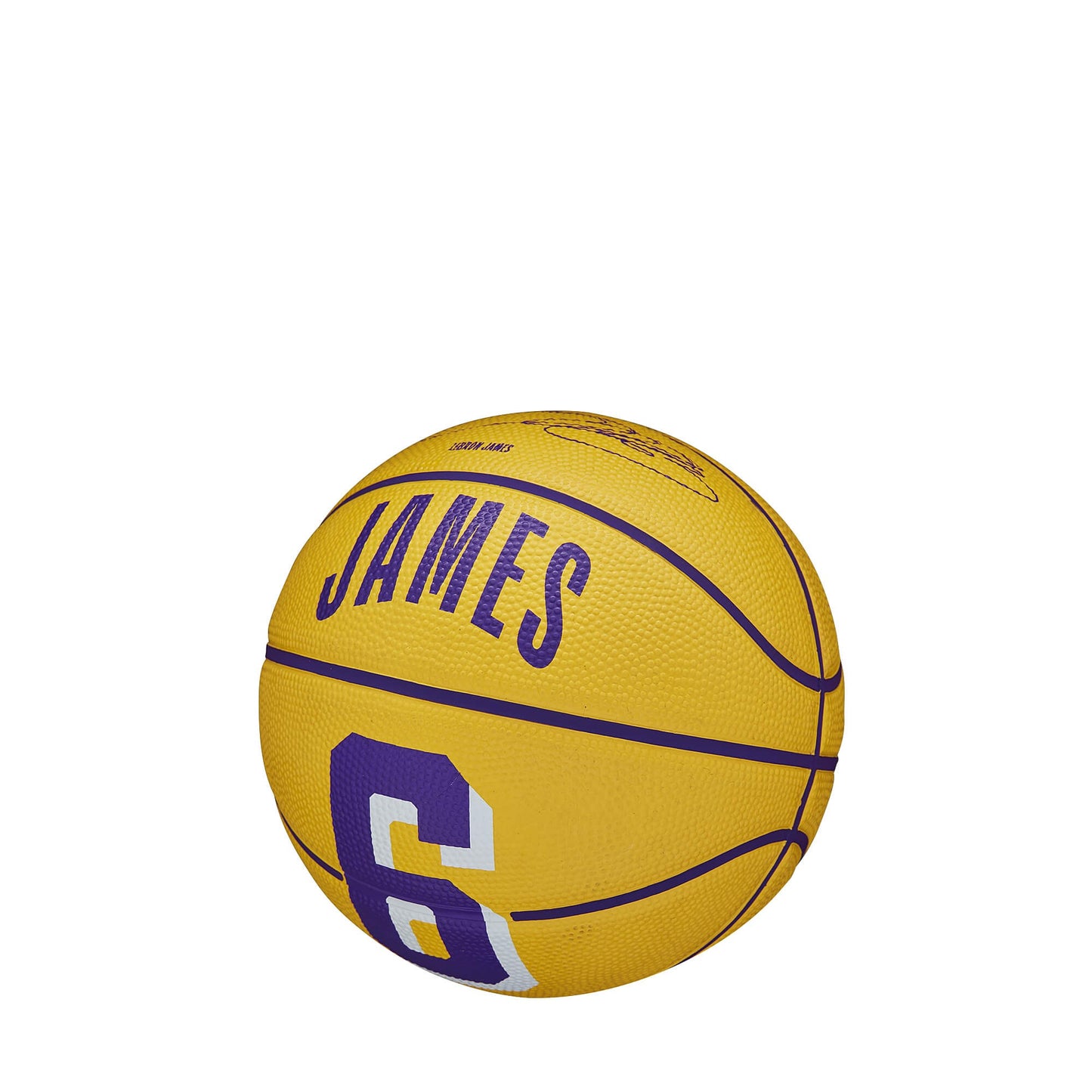 Wilson NBA Player Icon Mini Bskt. LeBron James (sz. 3) Yellow/Purple