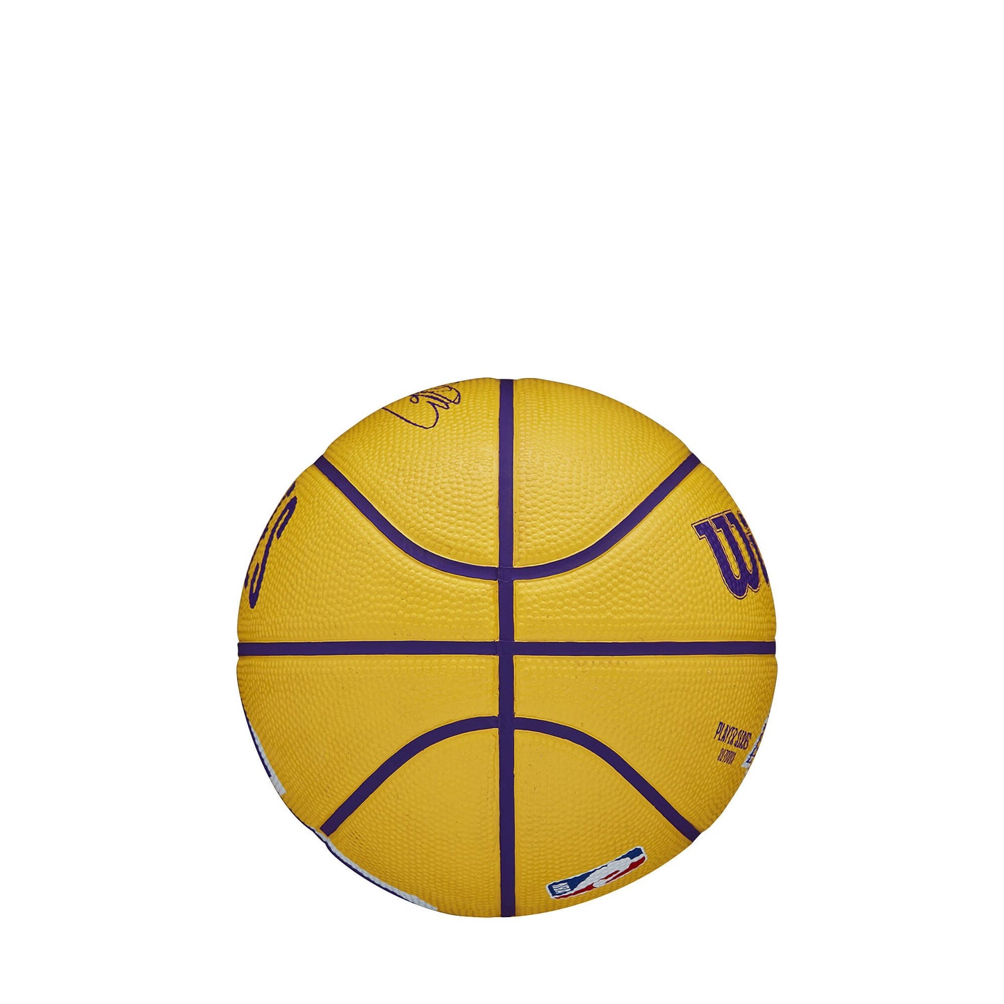 Wilson NBA Player Icon Mini Bskt. LeBron James (sz. 3) Yellow/Purple