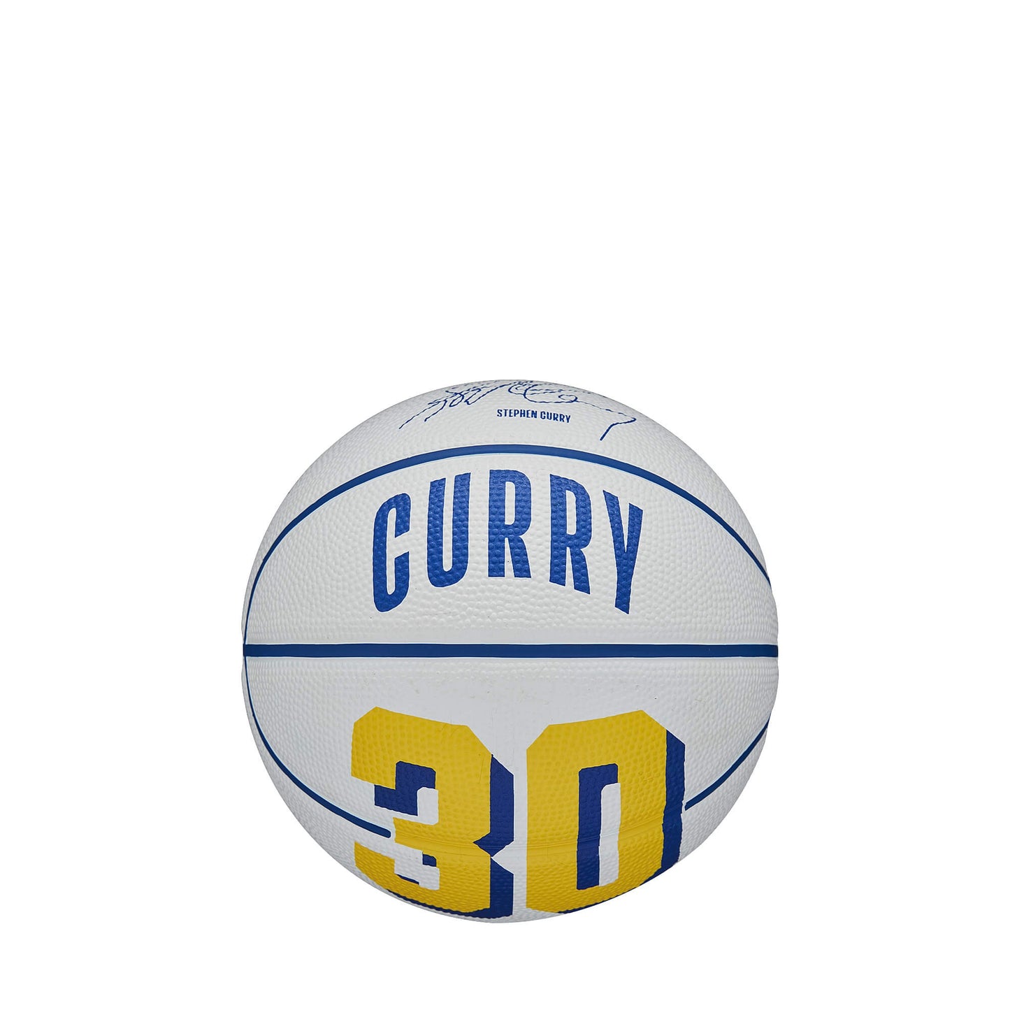 Wilson NBA Player Icon Mini Bskt. Stephen Curry (sz. 3) Blue/Yellow