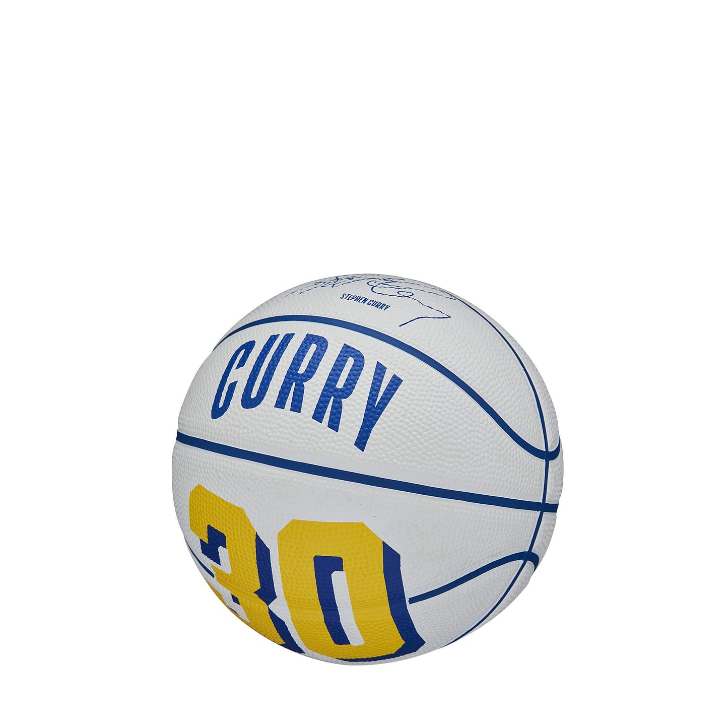 Wilson NBA Player Icon Mini Bskt. Stephen Curry (sz. 3) Blue/Yellow