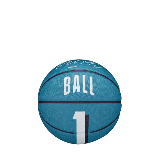 Wilson NBA Player Icon Mini Bskt. LaMelo Ball (sz. 3) Blue/White