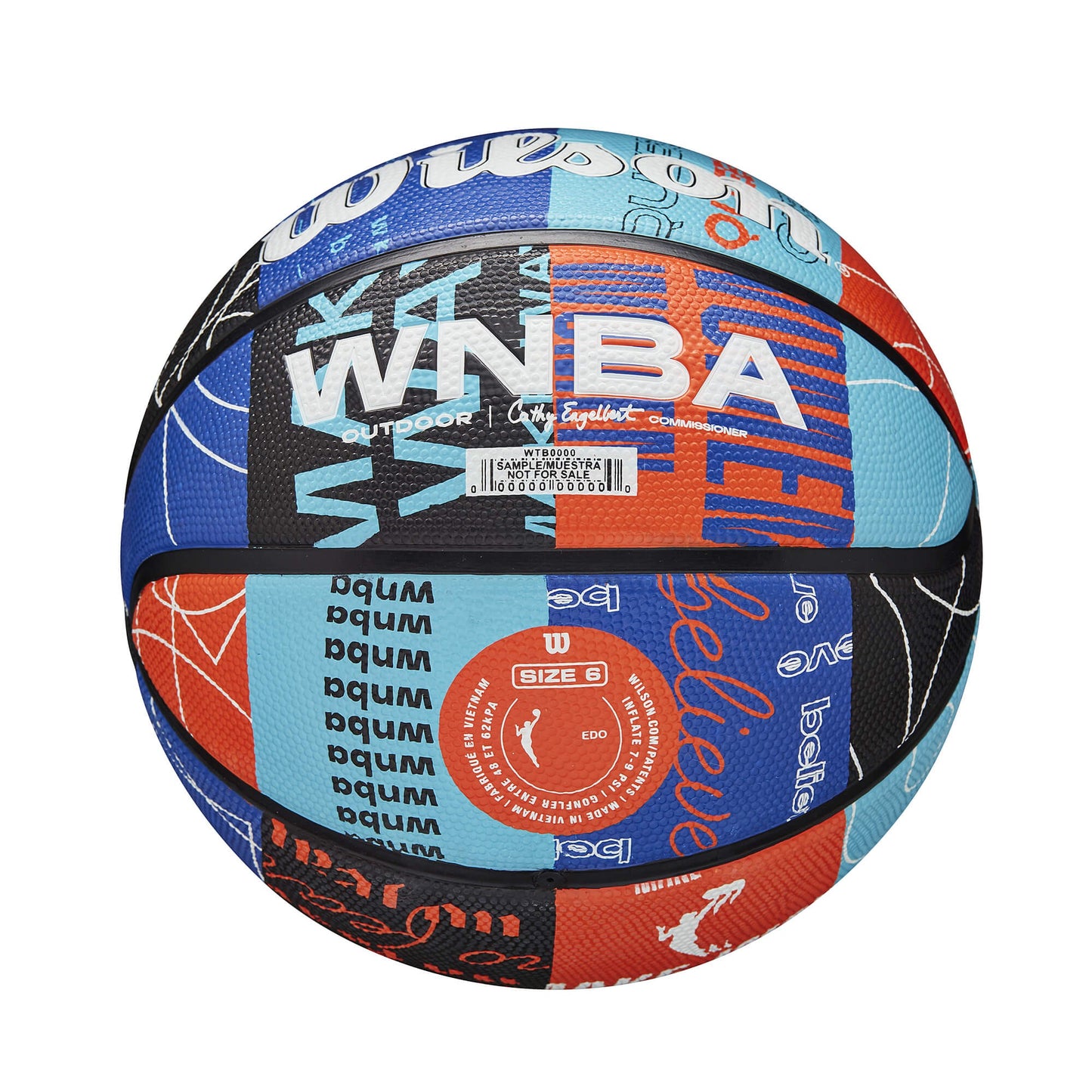 Wilson WNBA Heir Dna Bskt. (sz. 6) Blue/Orange