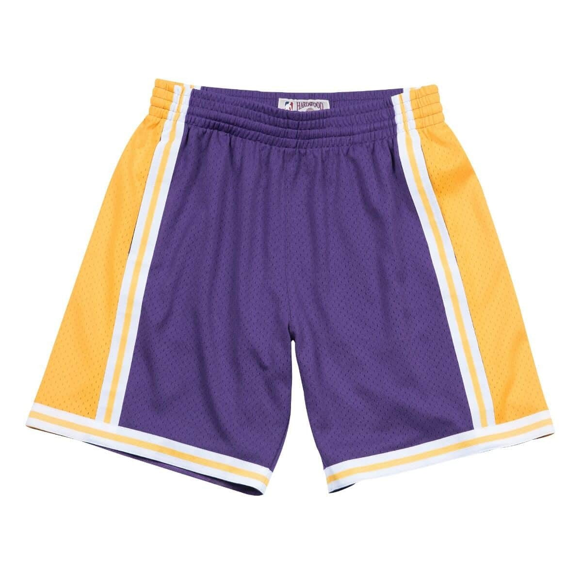 Basketbalové šortky Mitchell & Ness NBA Swingman Road Shorts Lakers 84-85 Los Angeles Lakers fialové