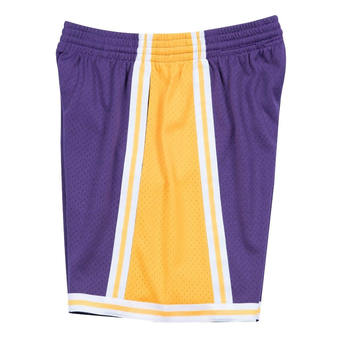 Basketbalové šortky Mitchell & Ness NBA Swingman Road Shorts Lakers 84-85 Los Angeles Lakers fialové