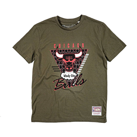 Mitchell & Ness NBA Final Seconds Tee Bulls Chicago Bulls Olive