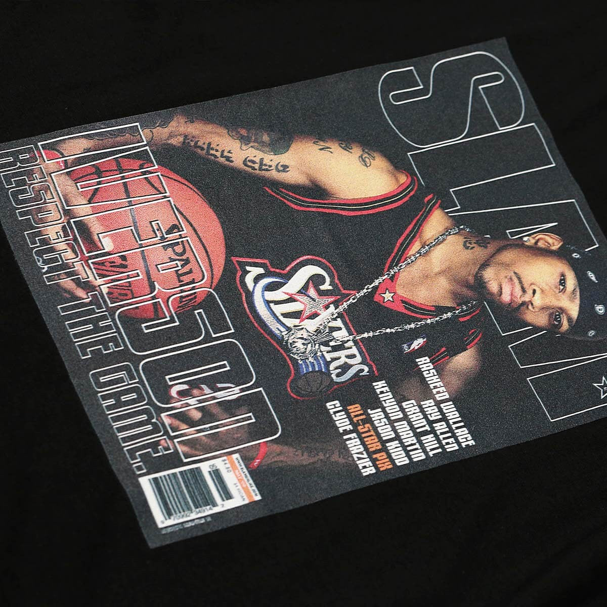 Mitchell & Ness NBA Slam Tee 76Ers Allen Iverson Philadelphia 76Ers Allen Iverson Black