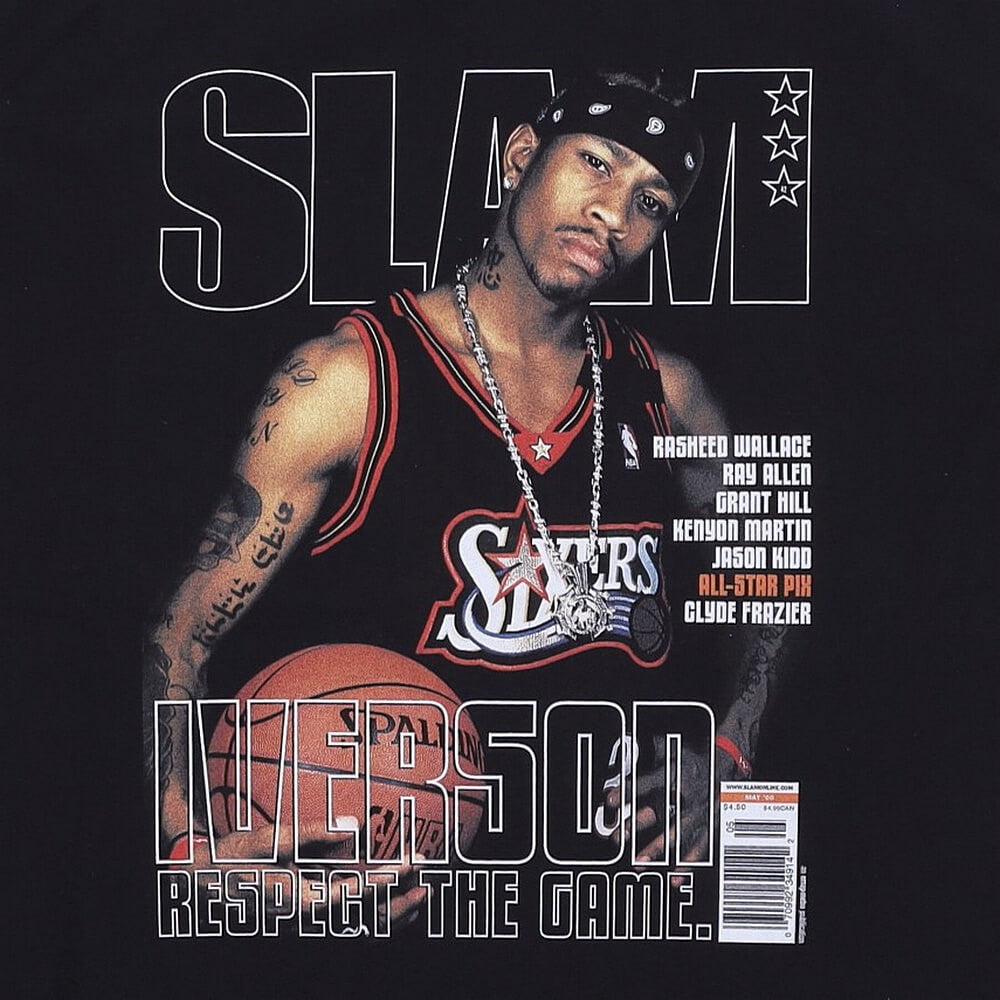 Mitchell & Ness NBA Slam Tee 76Ers Allen Iverson Philadelphia 76Ers Allen Iverson Black