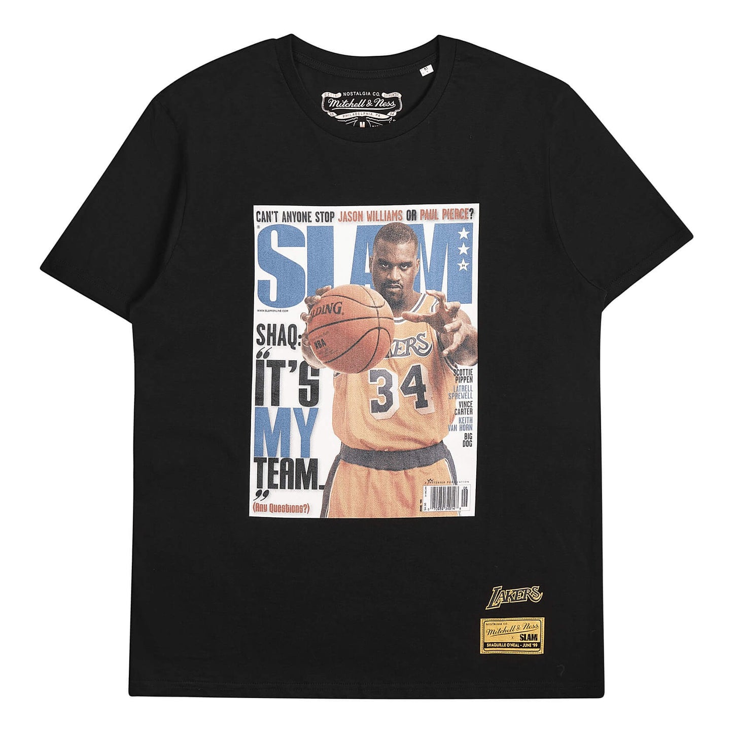 Mitchell & Ness NBA Slam Tee Lakers Shaquille O'Neal Los Angeles Lakers Shaquille O'Neal Black