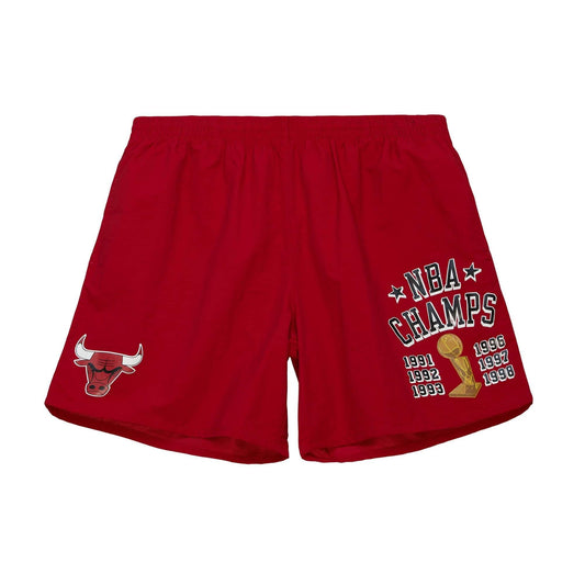 Basketbalové šortky Mitchell & Ness NBA Team Heritage Woven Short Bulls Chicago Bulls červené