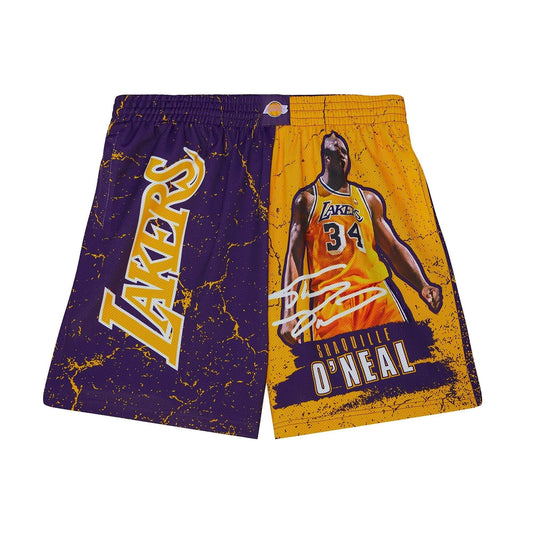 Mitchell & Ness NBA Player Burst Mesh Short Lakers Shaquille O'Neal Los Angeles Lakers Shaquille O'Neal Purple