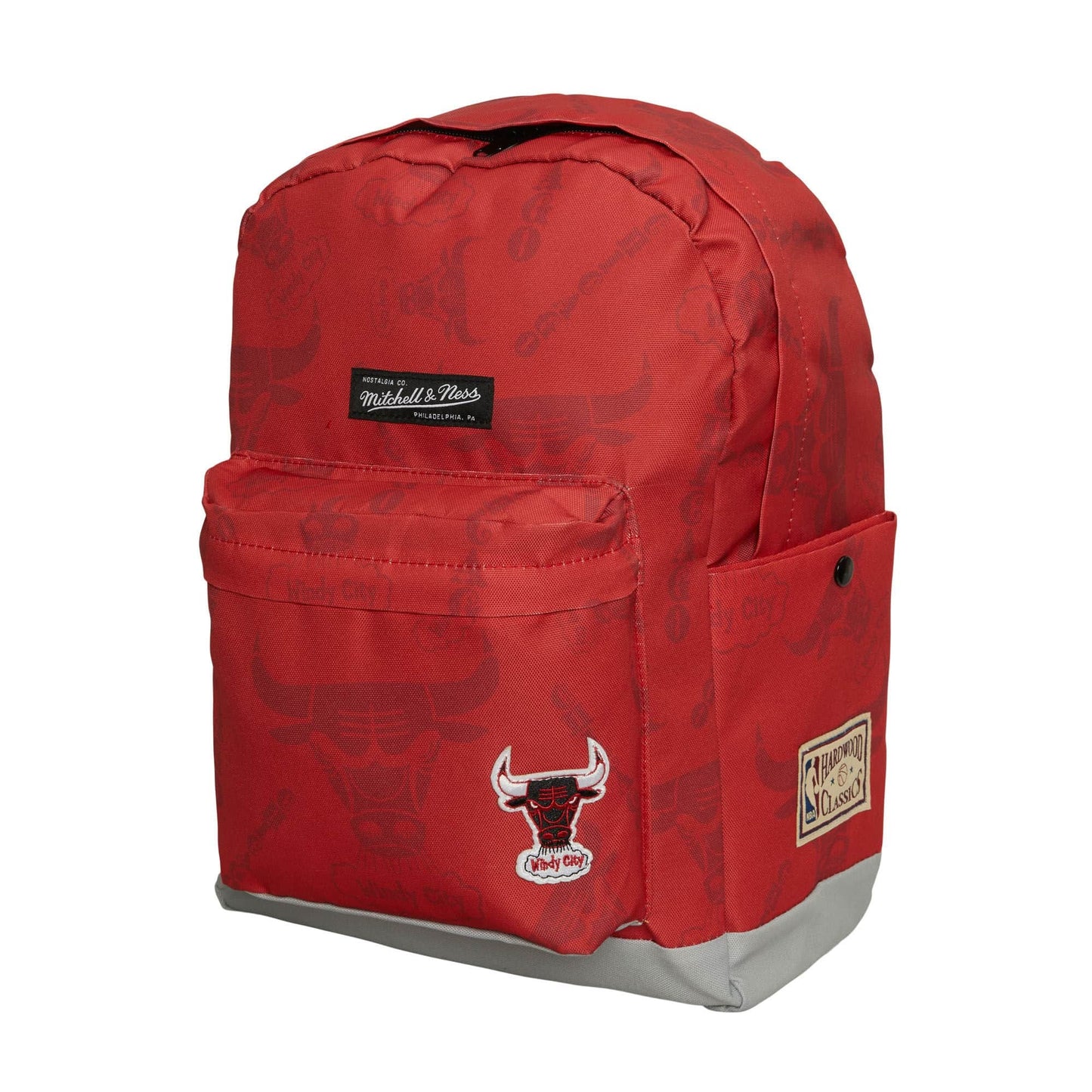 Batoh Mitchell & Ness NBA Team Logo Backpack Chicago Bulls červený