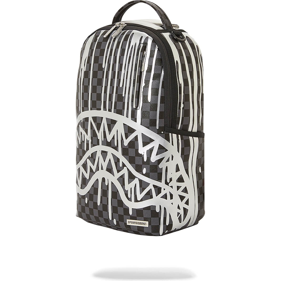 Sprayground Platinum Drips Dlxsv Backpack Chateau Ghost Grey Silver