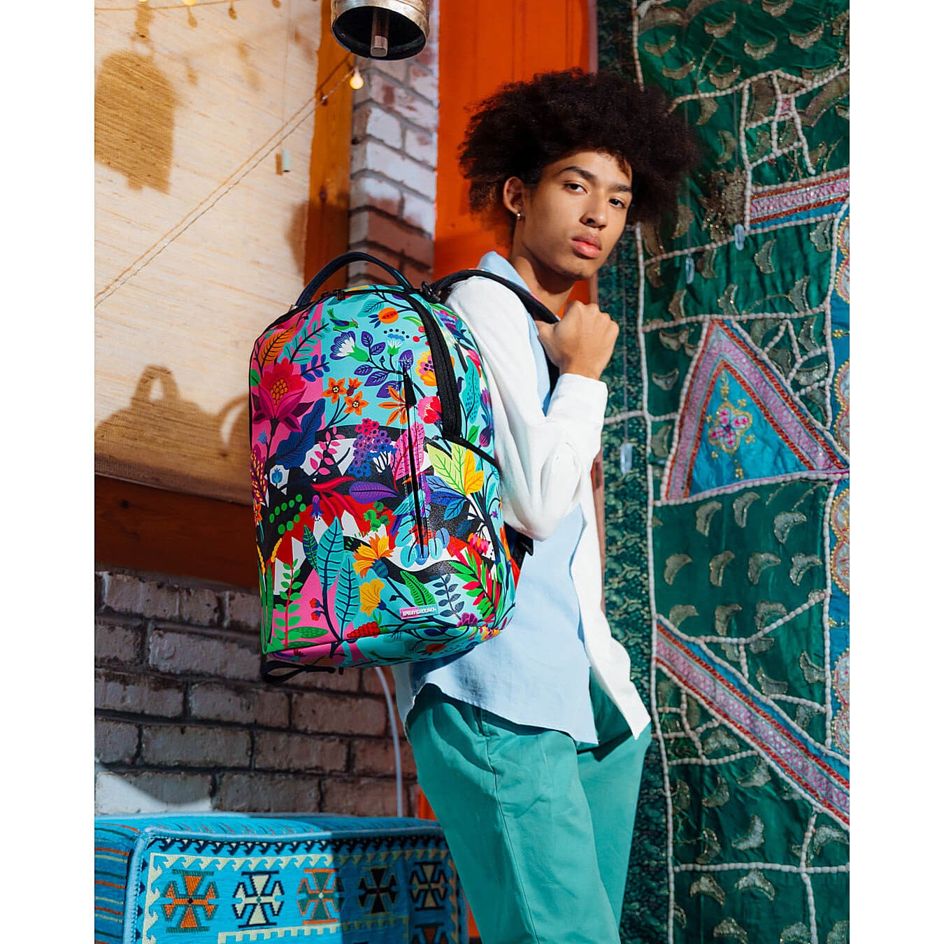 Sprayground Sanctuary Split 2.0 Flower Dlxsv Backpack Avant Garden Multicolor