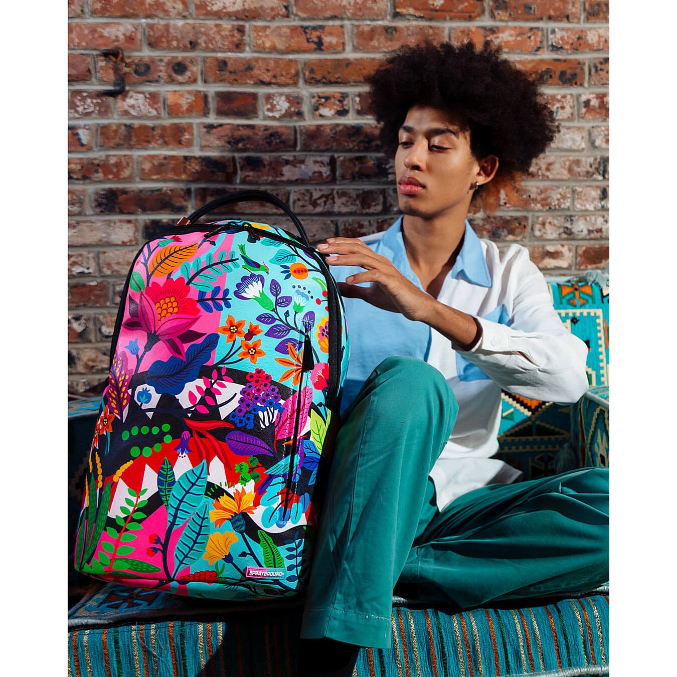 Sprayground Sanctuary Split 2.0 Flower Dlxsv Backpack Avant Garden Multicolor