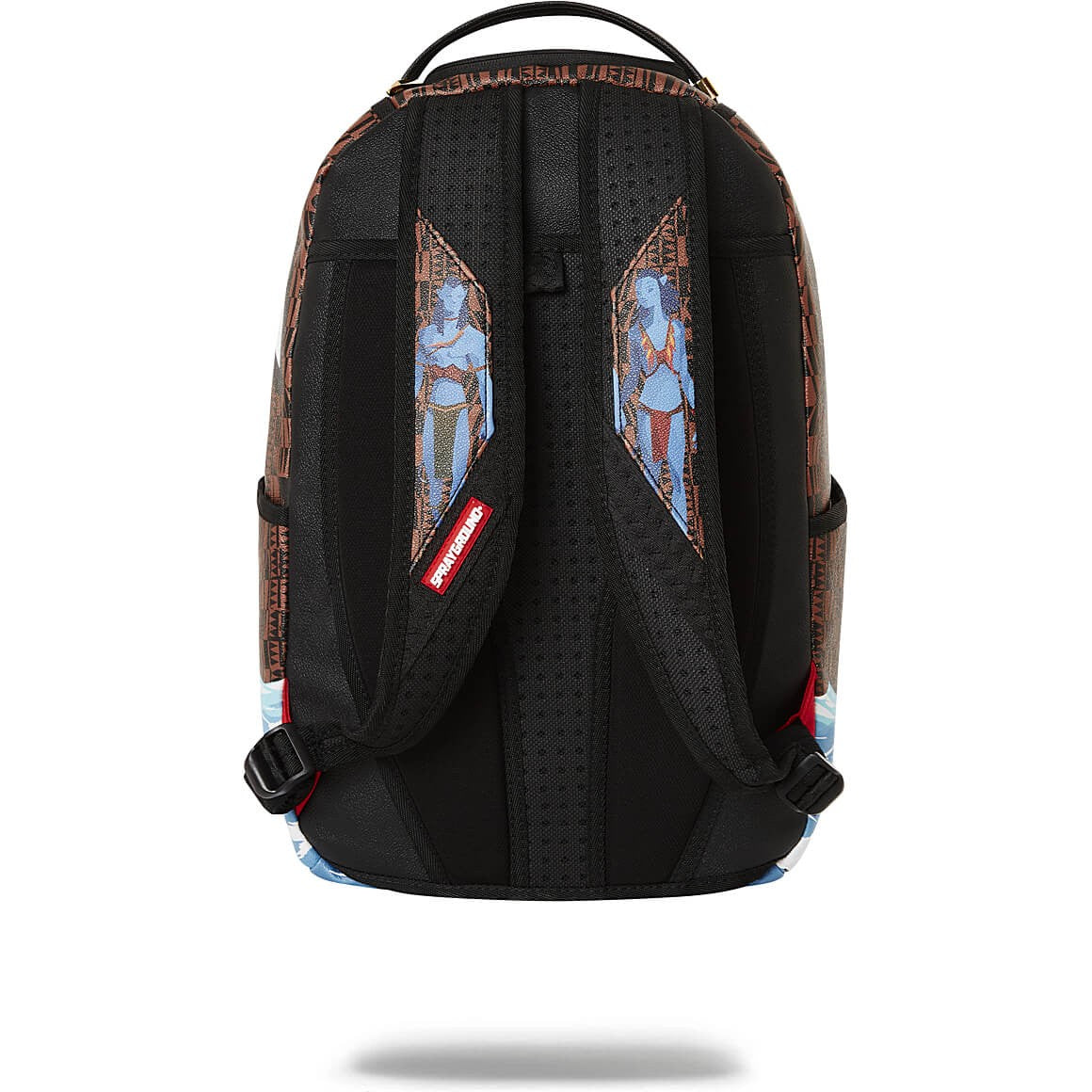 Sprayground Avatar Ocean Shark Backpack Jake And Neytiri Sharks In Pandora Brown