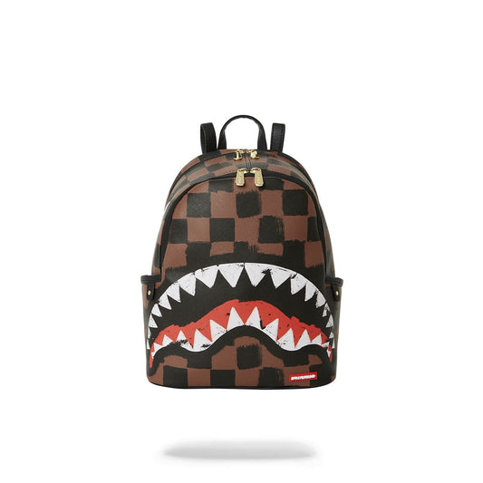 Sprayground Sharks In Paris Paint Savage Backpack Brown