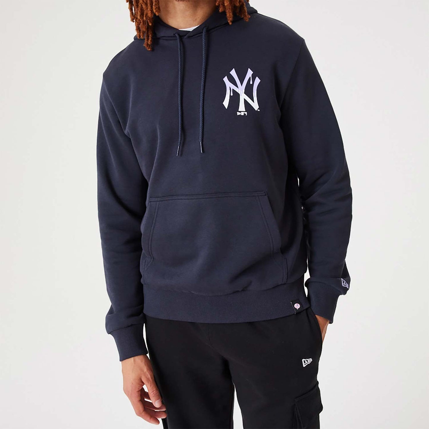 Mikina s kapucňou NEW ERA New York Yankees MLB Drip Logo Navy Pullover Hoodie tmavomodrá